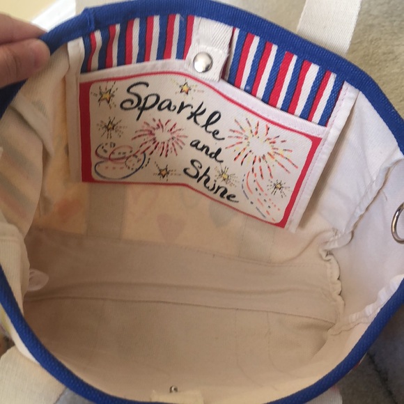 NWOT Brighton red white and you tote - Picture 7 of 8